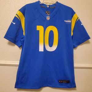 Cooper Kupp Nike Los Angeles Rams Jersey NFL Jersey #10 Blue Womens Sz XL